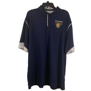 Russell Athletic Marshalltown CC Tigers Polo Shirt Size XL Navy & White